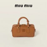 Miumiu Arcadie Women's Small size Bowling leather handbag