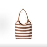 Miumiu IVY Summer Two-Tone Striped Canvas Tote Bag - Image 4