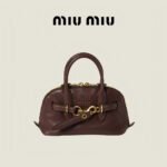 Miumiu Aventure Nappa Women's Small size shell bag Leather Handbag
