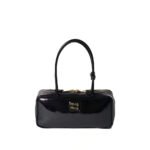 Miumiu Beau Naplak Patent Leather Handbag