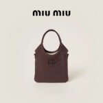Miumiu IVY mini Cowhide Leather Tote Bag - Image 4