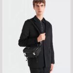 Prada Men's Re-Nylon Saffiano Leather Messenger Bag - Adjustable Strap - Image 4