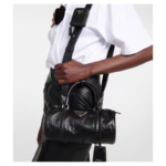 Prada Pleated Soft Sheepskin Top Handle & Shoulder Bag - Image 2