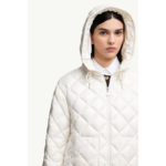 Moncler Women's diamond-patterned lightweight down jacket with lining and hood - Image 5