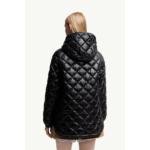 Moncler Women's diamond-patterned lightweight down jacket with lining and hood - Image 6