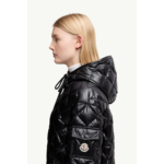 Moncler Women's diamond-patterned lightweight down jacket with lining and hood - Image 7