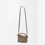 Loewe Mini Soft Grained Calfskin Puzzle Bag - Crossbody & Top Handle - Image 7