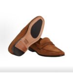 ZEGNA Men's Brown SECONDSKIN MOCASSIN Loafers - Image 5