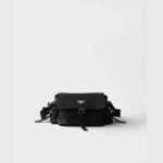 PRADA Explore Medium Nappa Sheepskin Shoulder Bag -Black