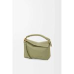 Loewe Small Puzzle Bag Classic Calfskin Anagram Embossing Removable Shoulder Strap