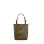 Loewe Mini Polished Calfskin Puzzle Fold Tote & Shoulder Bag - Image 7