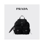 Prada Medium Re-Nylon Backpack for Women with Matching Pouch