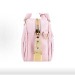 Miumiu Arcadie Matelassé Nappa Goat Leather Small Bowling Handbag Pink - Image 3