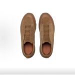 ZEGNA Brown Leather and Suede TRIPLE STITCH MONTE Luxury Casual Sneakers - Image 2
