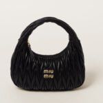 Miumiu Wander Matelassé Soft Lambskin HOBO Shoulder Bag