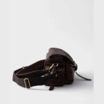 PRADA Explore Medium Nappa Sheepskin Shoulder Bag -Auburn - Image 3