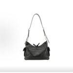 LOUIS VUITTON New CarryAll Cargo PM Black Lambskin Hobo Shoulder Bag - Image 6
