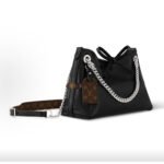 LOUIS VUITTON New CarryAll Cargo BB Black Lambskin Hobo Shoulder Bag - Image 2