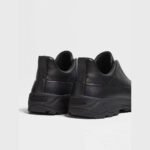 Zegna Black Leather Triple Stitch Monte Luxury Casual - Image 3