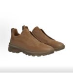 ZEGNA Brown Leather and Suede TRIPLE STITCH MONTE Luxury Casual Sneakers - Image 3