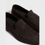 ZEGNA Men's Dark Brown SECONDSKIN MOCASSIN Loafers - Image 4