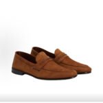 ZEGNA Men's Brown SECONDSKIN MOCASSIN Loafers - Image 4