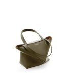 Loewe Mini Polished Calfskin Puzzle Fold Tote & Shoulder Bag - Image 4