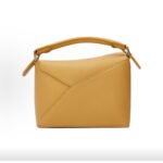 Loewe Small&mini Puzzle Bag Classic Calfskin Anagram Embossing Removable Shoulder Strap Desert Yellow - Image 5