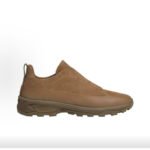 ZEGNA Brown Leather and Suede TRIPLE STITCH MONTE Luxury Casual Sneakers