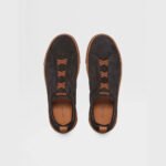 ZEGNA Black Suede Triple Stitch Luxury Casual Shoes - Image 5