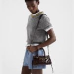 Prada Women's Bonnie Mini Calf Leather Top-Handle Bag Crossbody Bag - Image 2