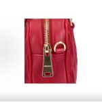 Miumiu Arcadie Matelassé Nappa Goat Leather Small Bowling Handbag Red - Image 5