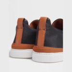 ZEGNA Men's Deerskin Triple Stitch Luxury Casual Shoes - Black - Image 5