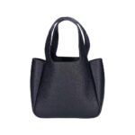 PRADA Black Mini Leather Basket Top-Handle Bag - Image 4