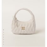 Miumiu Wander Matelassé Soft Lambskin HOBO Shoulder Bag - Image 3
