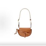 LOEWE Mini Soft Calfskin Jacquard Gate Dual HOBO Shoulder Bag - Image 5