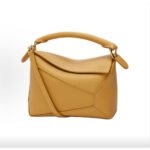 Loewe Small&mini Puzzle Bag Classic Calfskin Anagram Embossing Removable Shoulder Strap Desert Yellow - Image 4