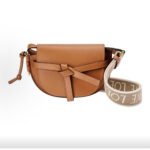 LOEWE Mini Soft Calfskin Jacquard Gate Dual HOBO Shoulder Bag