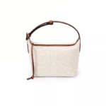 Loewe Small Cubi Anagram Tote Bag  Box Bag in Jacquard and Calfskin