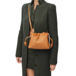 Loewe Nappa Leather Flamenco Clutch Shoulder Pouch Bag - Image 2