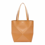 LOEWE Shiny Calfskin Puzzle Fold Tote Bag