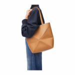 LOEWE Shiny Calfskin Puzzle Fold Tote Bag - Image 2