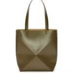 LOEWE Shiny Calfskin Puzzle Fold Tote Bag - Image 5