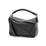 Loewe Small Puzzle Bag Classic Calfskin Anagram Embossing Removable Shoulder Strap