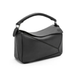 Loewe Small Puzzle Bag Classic Calfskin Anagram Embossing Removable Shoulder Strap - Image 2