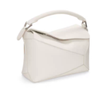 Loewe Small Puzzle Bag Classic Calfskin Anagram Embossing Removable Shoulder Strap - Image 4