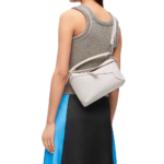 Loewe Small Puzzle Bag Classic Calfskin Anagram Embossing Removable Shoulder Strap - Image 2