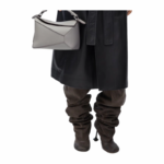 Loewe Small Puzzle Bag Classic Calfskin Anagram Embossing Removable Shoulder Strap - Image 3