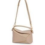 Loewe Small Puzzle Bag Classic Calfskin Anagram Embossing Removable Shoulder Strap - Image 4
