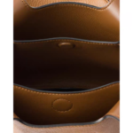 PRADA Brown Mini Leather Basket Top-Handle Bag - Image 5